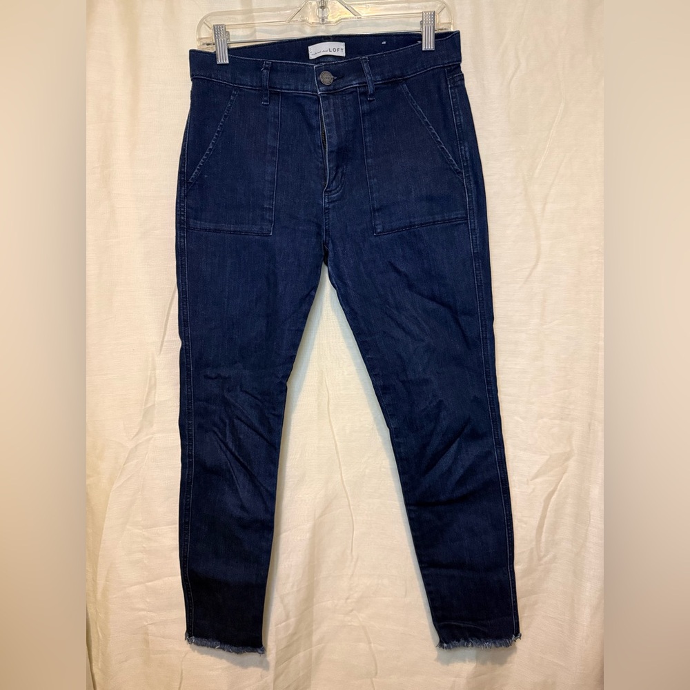 LOFT Dark Blue Skinny Jeans